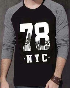 เสื้อยืดแร็กแลนผ้าฝ้าย 100% สำหรับผู้ชาย ไซส์ใหญ่ ระบายอากาศได้ดี สีใดก็ได้ตามสั่ง ผลิตตามแบบ OEM - Product Image 1
