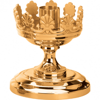 Croix de Procession Religieuse en Laiton Poli