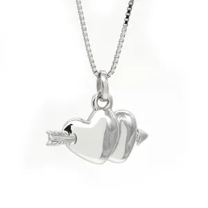 925 sterling silver ciondolo cuore collana in argento produttore nichel e senza piombo