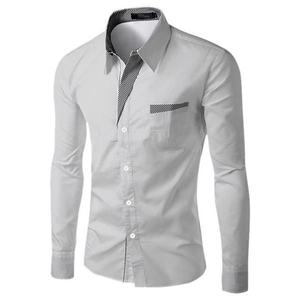 Mens Slim Fitted <b>Dress</b> Shirts 100% Cotton Breathable Feature - Product Image 3