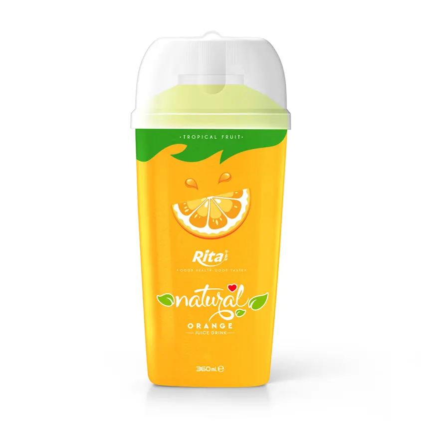 360ml PP Pet şişe doğal portakal suyu içecek toptancı iyi fiyat en kaliteli yenileme içecek meyve ve sebze suyu