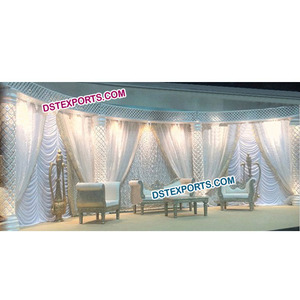 Conjunto de pilares de cristal para escenario de boda, Set de sofás con diseño elegante, para escenario, surahhis - Product Image 1