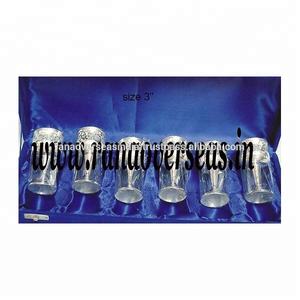 Copa de vino de latón con diseño Chapado en plata y grabado, para Hotel, restaurante, Bar - Product Image 1