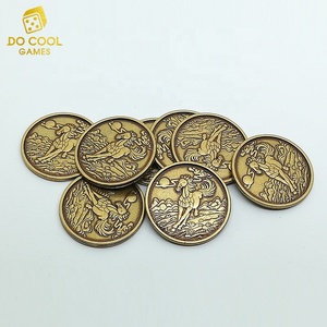 Compteurs de jeu de société en métal ancien de bonne qualité - Product Image 3