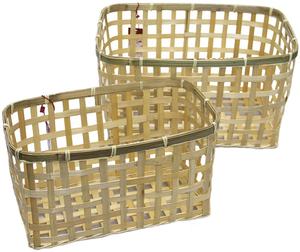 Panier de rangement en bambou naturel de haute qualité Solution de stockage quotidienne écologique et élégante vente en gros du Vietnam prix bon marché - Product Image 6