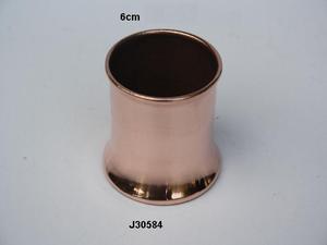 Miroir poli cuivre métal noël votive bougeoir décoration de la maison navire conteneur accessoire - Product Image 5