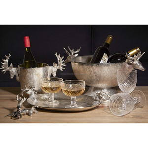 Hielera de Metal Aislada de Doble Pared con Diseño Martillado para Bodas, Fiestas, Bares y Enfriador de Vino - Product Image 1