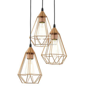 Modern Chrome Pendant <b>Light</b> Fitting 3-<b>Light</b> Decorative Ceiling Hanging for Kitchen Bar Loft-Long Glass Shape for Home Use - Product Image 1