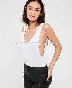 บอดี้สูทเสื้อกล้ามรัดรูปสีขาวสำหรับผู้หญิงเสื้อกล้ามระบายอากาศได้ดีสำหรับฤดูร้อน - Product Image 2