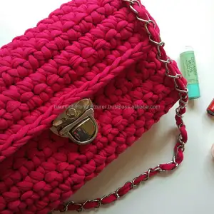 T Shirt Yarn <b>Bag</b> <b>Knit</b> Clutch - Product Image 1