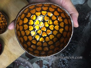 Nuevo estilo de tazón de cáscara de coco con incrustaciones de nácar de Vietnam, tazón de coco personalizado con diseño Dodo - Product Image 4