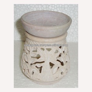 Diffuseur d'huile aromatique en pierre de savon, brûleur et diffuseur d'huiles essentielles pour la décoration de la maison - Product Image 1