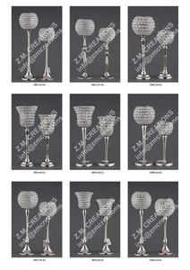 Bougie photophore en aluminium cristal support de chandelier votif décoration d'hôtel de maison élégante décoration de salon mariage autres bougeoirs - Product Image 4