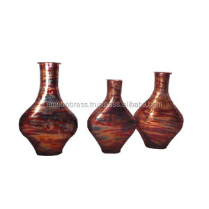 Centro de mesa Florero para ceremonia de compromiso Florero de hierro Metal Aluminio Acabados decorativos Florero de metal - Product Image 4