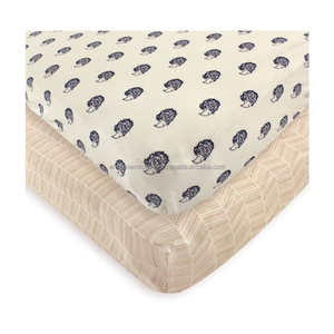 Unisex 2018 Latest Design Organic Multi Color Fitted Crib Sheets - Product Image 1