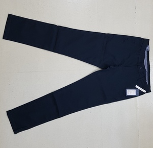 Pantalones de sarga ajustados para hombre, algodón y LICRA, corte estrecho para primavera o invierno, calidad de exportación para adultos - Product Image 1