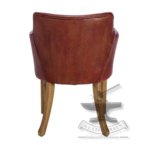 Silla de salón de cuero genuino - Product Image 5