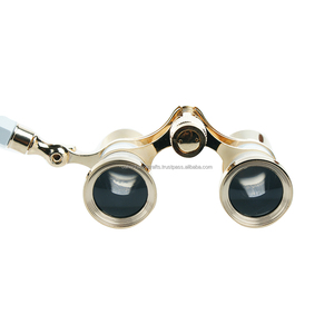Calvin Handicraft nuevo estilo antiguo latón Teatro Ópera binoculares gafas recubiertas lente telescopio gafas Mini Binocular compacto - Product Image 3
