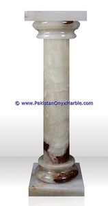 Columnas de Ónix Verde Multi-Rojo Blanco Diseñadas a Medida, Pilares Hechos a Mano en Mármol Natural con Superficie Pulida a Bajo Precio - Product Image 6