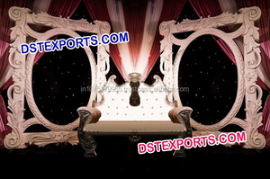 Indian Wedding Peacock Panel Wedding Fiber <b>Backdrop</b> Panel <b>Frames</b> Different <b>Backdrop</b> Panels Manufacturer - Product Image 6