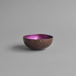 Vietnam Shiny Metallic Lacquer Coconut Bowl - Product Image 3