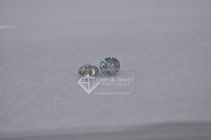 Moissanite véritable de couleur bleu fantaisie à prix bas en Inde - Product Image 4
