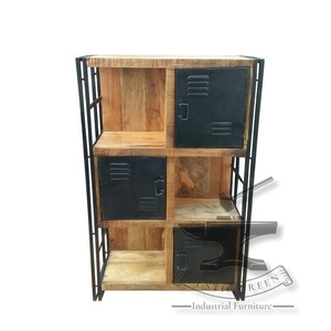 ตู้เก็บของไม้เนื้อแข็งสไตล์อุตสาหกรรม ดีไซน์แบบฝรั่งเศส เหมาะสำหรับใช้ในบ้าน ฟาร์มเฮาส์ ห้องนั่งเล่น ห้องน้ำ โรงเรียน โรงพยาบาล และโถงทางเดิน - Product Image 5