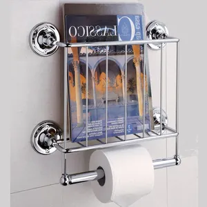 Metal Wall Mounted Magazine Rack & Paper Holder Bathroom Accessoris