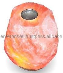 Lámpara de sal del Himalaya con forma de cono hermosa y única de Sian Enterprises, decoración tallada para elevar tu espacio - Product Image 3