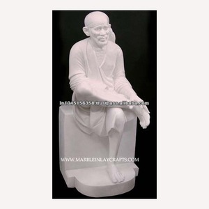 White Marble Sai Baba Murti - Product Image 1