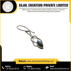 Boucle d'oreille en pierres précieuses de vente chaude | Boucle d'oreille en argent sterling léger en gros - Product Image 5