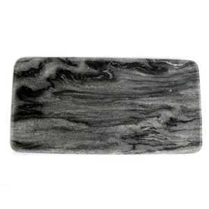 Corte de queso en forma de rectángulo de mármol gris negro natural para utensilios de cocina Tabla de cortar Veges - Product Image 1