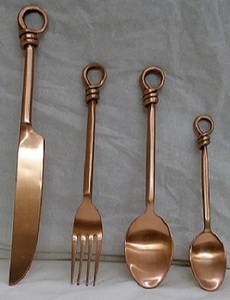 Juegos de Cubiertos Decorativos de Acero Inoxidable con Espejo y Mango de Metal para Restaurantes de Lujo y Cocina Casera - Product Image 5