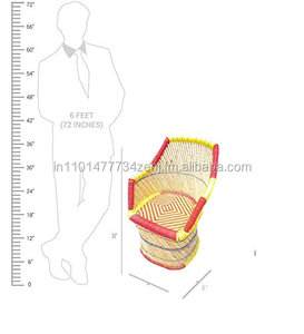 ชุดเก้าอี้หวายน้ำหนักเบาทำด้วยมือของตกแต่งแฟนซีสีสันสดใสสำหรับผู้ใหญ่และเด็กสำหรับกลางแจ้งขายส่ง - Product Image 3