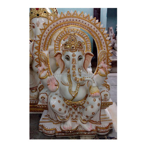 รูปปั้นพระพิฆเนศหินอ่อน - Product Image 1