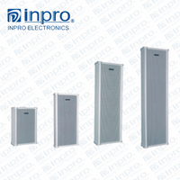 INPRO Active, Altavoz de Columna Line Array de 40W para Interiores, Sistema de Dirección Pública, Respuesta de Frecuencia de 100-15KHz, Rango Completo de 4 Pulgadas, Aluminio