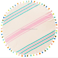 Toallas de Playa Mandala Modernas de Lujo con Diseño Personalizado, Borlas, Ecológicas, de Secado Rápido, 100% Algodón, Grandes, al Mejor Precio al por Mayor