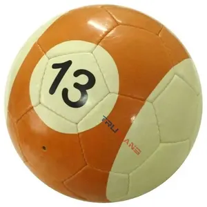 Naranja Tamaño 3 Durable Ligero Cosido a mano 32 Paneles PU PVC Balón de fútbol Alta retención de aire Butilo Vejiga Fútbol portátil - Product Image 1