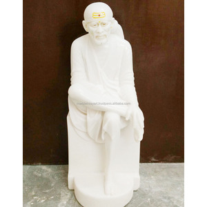Estatua de mármol blanco Sai Baba - Product Image 1