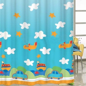 ม่านห้องน้ำสีเทอร์ควอยซ์สำหรับใช้ในห้องน้ำม่านอาบน้ำดีไซน์พิมพ์ลายผู้จัดจำหน่ายในอินเดีย - Product Image 6