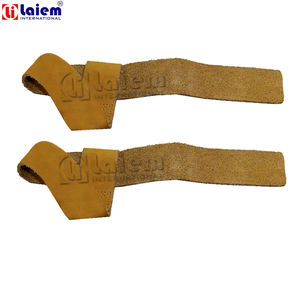 Meilleur Logo Personnalisé Couleur Sports Haltérophilie Sangles De Levage En Cuir Robuste Gym Musculation Fitness Équipement D'entraînement LAIEM - Product Image 3
