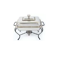 RABEH Hochwertiger Edelstahl Umweltfreundlicher Elektrischer Chafing Dish Buffet Speisenwärmer Ständer Roségold Goldfarben Hochzeit