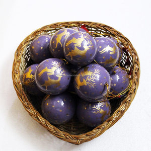 การออกแบบทางเรขาคณิตมือวาดเครื่องประดับคริสต์มาสตกแต่งลูก - Product Image 4