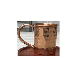 Vaso de chupito cilíndrico de cobre puro 100% con mango de cobre, venta al por mayor fabricante de India - Product Image 5