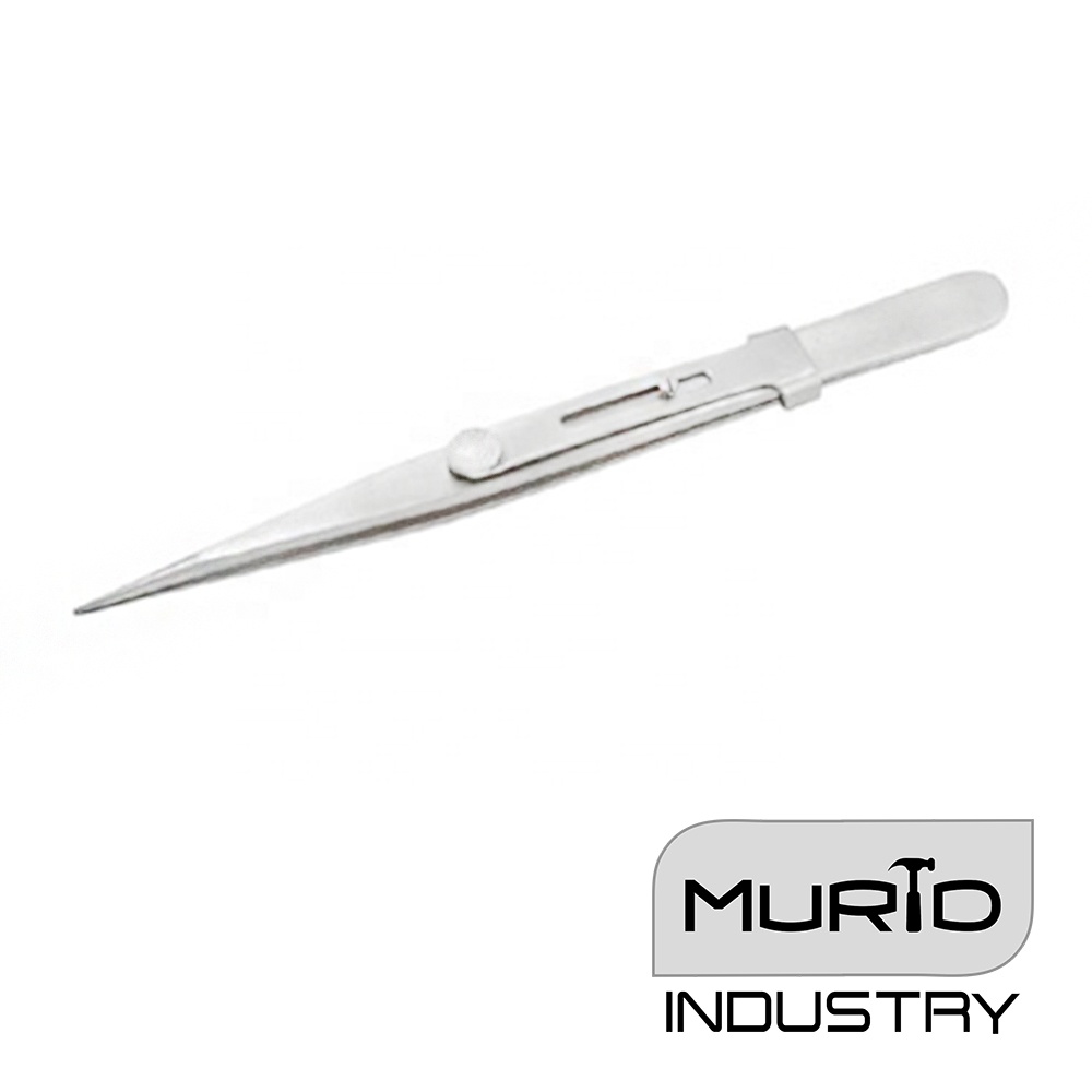 Best selling gem tweezers with Slide Lock