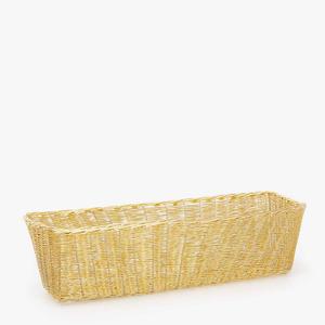 Handwoven Rectangular Natural Cane <b>Basket</b> for Kitchen Dining <b>Storage</b> Multipurpose Organizer Stylish and Eco Friendly - Product Image 1