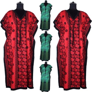 Long caftan exclusif Caftan imprimé à la main Caftan indien fait à la main Abaya Caftan Caftan arabe Jalabiya Dubai Fashion - Product Image 1