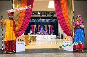 Estatua de la Cultura Punjabi Sonhi Mahiwal, Estatuas Pequeñas de Fibra de Bhangra Punjabi, Estatua Tradicional de la Cultura Punjabi de Bhangra, EE. UU., Reino Unido - Product Image 6