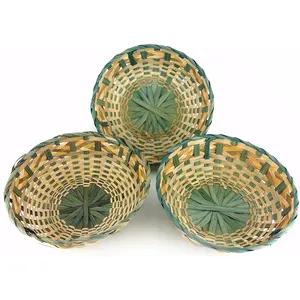 Weaving bamboo baskets made in vietnam wholesale