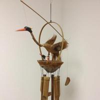 Campanas de Viento de Bambú Colgantes para Decoración de Jardín, Sonido Afinado, 100% Hecho a Mano en Bali